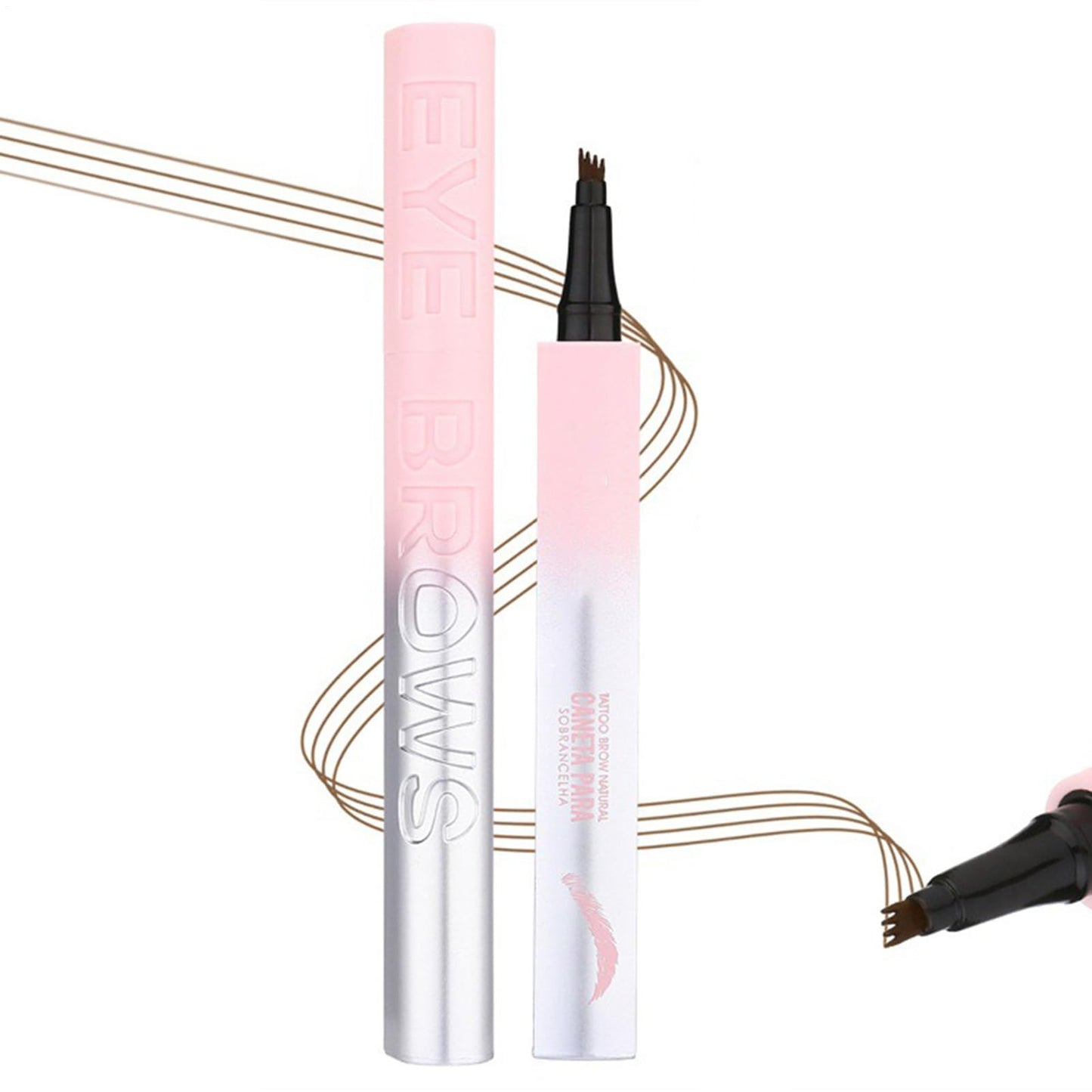 Lápiz de Cejas Impermeable 4 Puntas 2x1